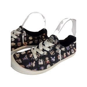 BOBS by Skechers Size 6.5 Dog Shoes with Laces Black